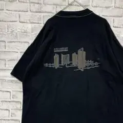 USA製90sヴィンテージTシャツ！シングルステッチ　ブラック半袖古着2XL 2