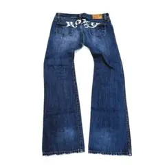 【archive】y2k フレアデニムパンツ　グランジデニムパンツ　平成ギャル