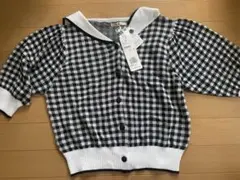 ems チェック柄 半袖ニット フリーサイズのサムネイル