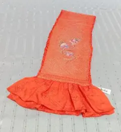 m22-203①　七五三　成人式　振袖　帯揚げ　絞り　正絹　刺繍