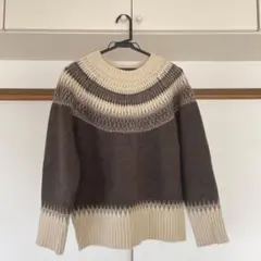 ナチュラルビューティベーシック　長袖ニット