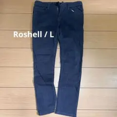 Roshell メンズ ジャガード生地パンツ チェック柄 Lサイズのサムネイル