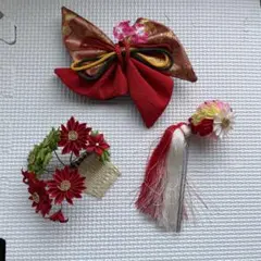 和装　髪飾り3点セット