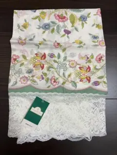 新品タグ付【MINTON】レース付大判ハンカチ花柄のサムネイル
