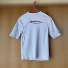 ハニーズ　C.O.L.Z.A ベージュ リブカットアウトTシャツ M