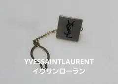 YSL スクエア型 ネクタイピン チェーン付き　イヴ・サンローラン