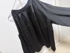 長袖ブラウス ブラック