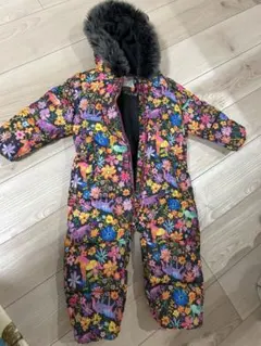 next 子ども用カラフル花柄スノーウェア