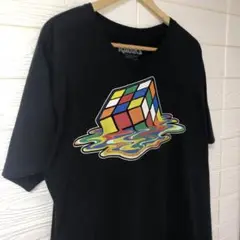 Rubik's ルービックキューブ　Tシャツ XL ブラック