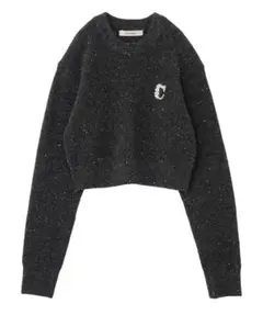 完売★新品未使用★COCO DEAL パールロゴラメニット チャコール