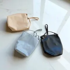 アクシーズファム エコレザーポシェット ミニ ポシェット ポーチ サコッシュ