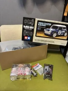 ショップ製作】タミヤ ミニクーパー MB-01 メカ・オプション多数