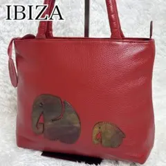 美品✨希少 IBIZA イビザ 象 アニマル シボ革 レザー ハンドバッグ 赤 2026年最新】イビザ 象の人気アイテム - メルカリ