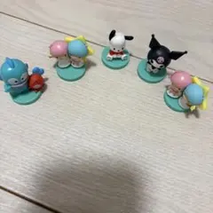 サンリオチョコエッグ5個セット　ハンギョドン　キキララ×2 ポチャッコ　クロミ