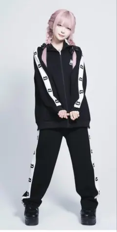Hauls 新！柄 ネ申おジャージ参上！ チェックBLACK 上下セット - メルカリ