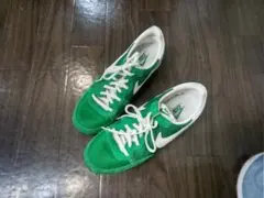 ナイキ 緑色 ランニングシューズ