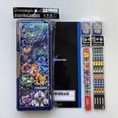 新品 ポケモン 文房具6点セット ホログラム筆箱 鉛筆 赤鉛筆 消しゴム 自由帳
