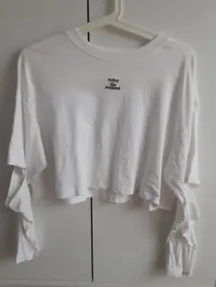 トップス　シンプルロンT ホワイト