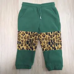 【未使用美品】mini rodini 2-3y 92-98 レオパード柄パンツ