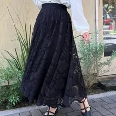 【美品】レースサーキュラースカート
