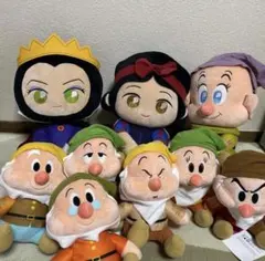 ディズニー 白雪姫 7人の小人 ぬいぐるみ 9体セットのサムネイル