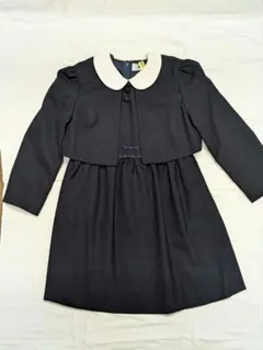 【訳あり】ドレッサージュ お受験 アンサンブル 110 セットアップ 濃紺