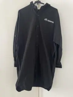 RODEO CROWNS フード付きシャツワンピース ブラック