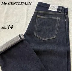 【美品】MISTER GENTLEMAN セルビッチデニムパンツ w34 日本製