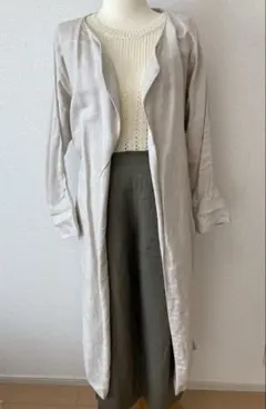 Edit by YECCA VECCA★イェッカベッカ　リネン混ロングコート