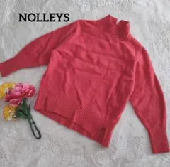NOLLEYS【カシミア wool混】ハイネックスリットセーター38