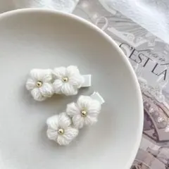 ヘアクリップ ヘアピン 2点セット ベビー キッズ 赤ちゃん 子供 淡色 くすみ