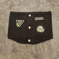 klädkäp ボアマフラー 黒