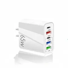 65W PD+QC3.0 USB電源アダプター 3.1A 5口　アップル対応