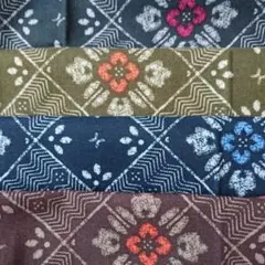 生地 はぎれ 4枚 はな 花 和 和柄 ハンドメイド