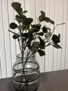 ガラス花瓶あづみ野ガラス北工房松浦あかねガラス作家一輪挿しグリーン