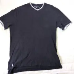 裾ポニー!Polo Sport 紺 Vネック Tシャツ Mサイズ
