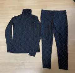 14日で削除　gu sports ハイネック長袖 レギンス セットアップ