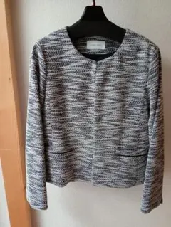 【美品】グローバルワーク 洗えるカットツイードジャケットMサイズ