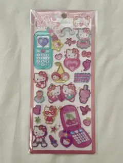 ハローキティ 平成はっぴーフォン　ステッカー　シール　新品未開封　正規品