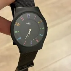 SKAGEN 腕時計　レディース　TICTAC限定モデル　レインボー　黒のサムネイル