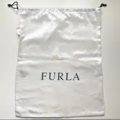 FURLA フルラ サテン製ホワイト バッグ収納 保存袋