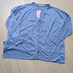 新品　タグ付き　カーディガン　サックス　Мミリアンデニ　mili an deniのサムネイル