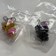 ハローキティ めじるしアクセサリー 日焼けキティ 小悪魔キティ 2点セット