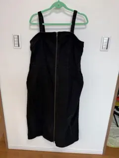 大きいサイズ♦️3XL デニムフロントジップワンピース
