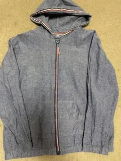 前開きパーカー　140 デニム