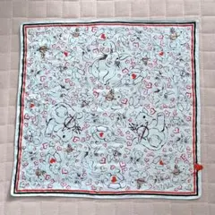 ヴィヴィアン ウエストウッド うさぎ オーブ 総柄 大判 ハンカチ