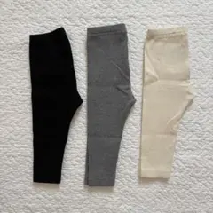 お値下げ・バラ売り不可｜UNIQLO ユニクロ｜リブレギンス 3枚セット