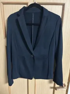 ネイビー テーラードジャケット 1つボタン