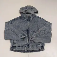 GU　デニムフーディブルゾン　Lサイズ