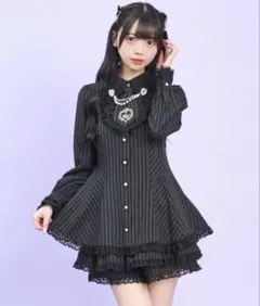 【試着のみ】Secret Honey ラッフルネクタイセットアップ